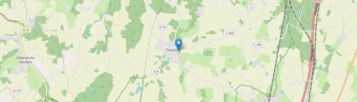 Thilouze - Carte