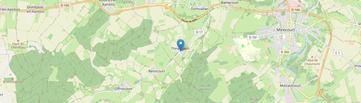 Thiraucourt - Carte