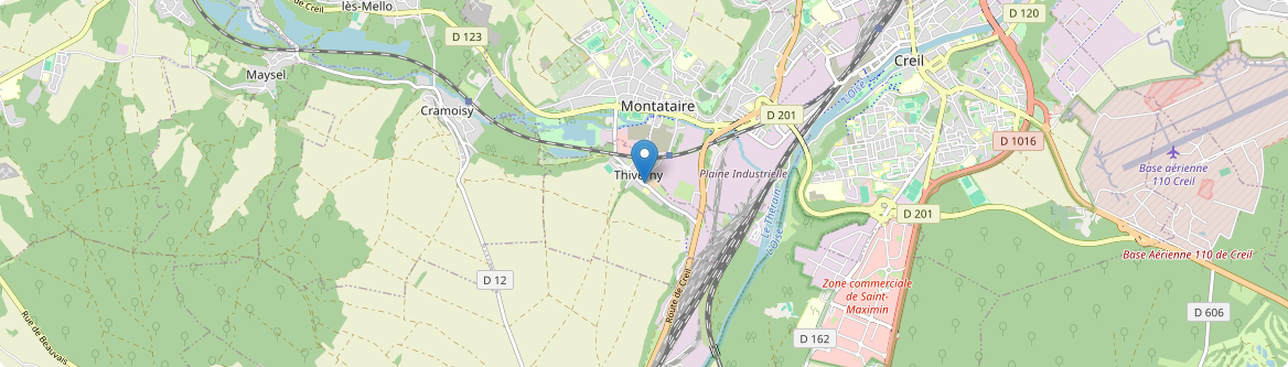 Thiverny - Carte