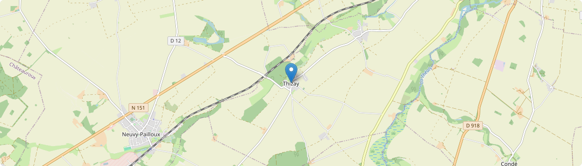 Thizay - Carte