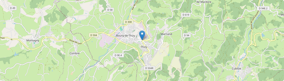 Thizy-les-Bourgs - Carte