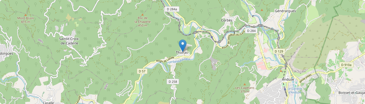 Thoiras - Carte