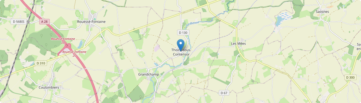 Thoiré-sous-Contensor - Carte