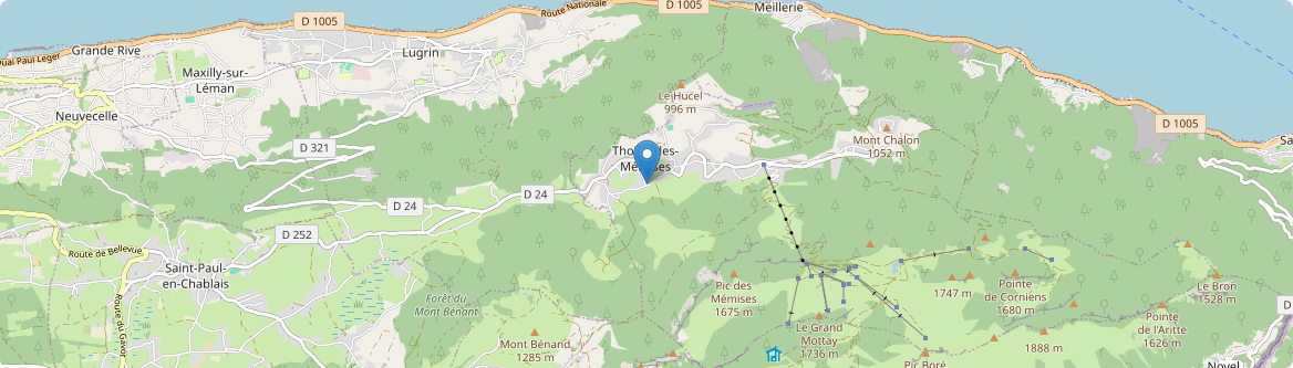 Thollon-les-Mémises - Carte