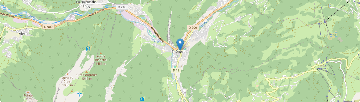 Thônes - Carte