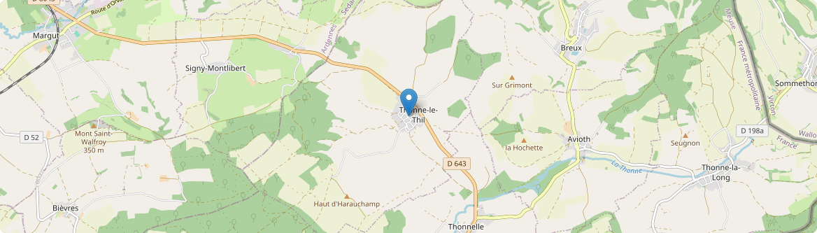 Thonne-le-Thil - Carte