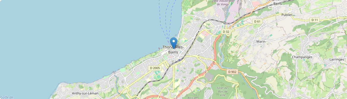 Thonon-les-Bains - Carte