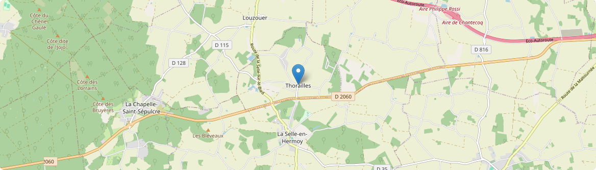 Thorailles - Carte