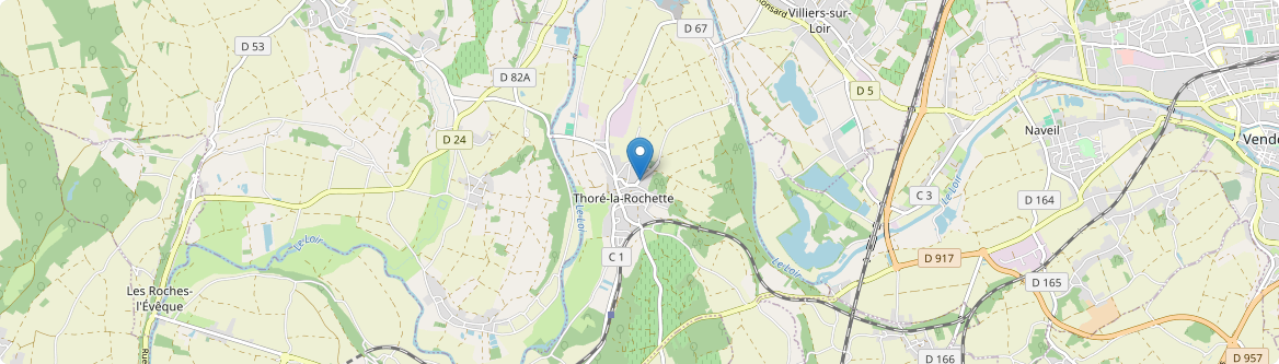 Thoré-la-Rochette - Carte