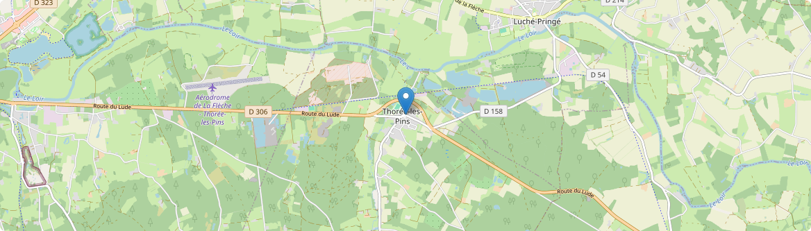 Thorée-les-Pins - Carte