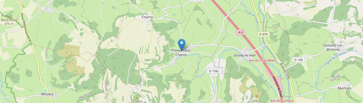 Thorey-sous-Charny - Carte