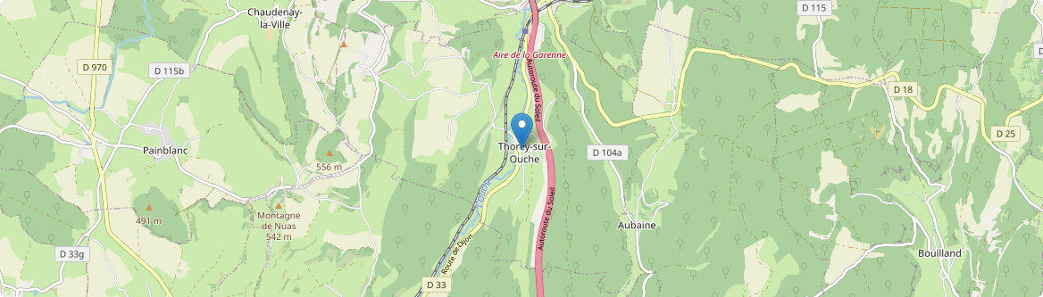 Thorey-sur-Ouche - Carte