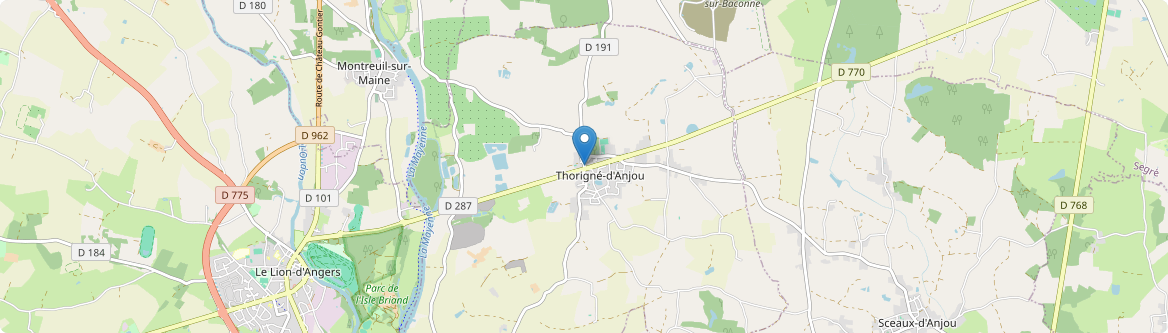 Thorigné-d'Anjou - Carte