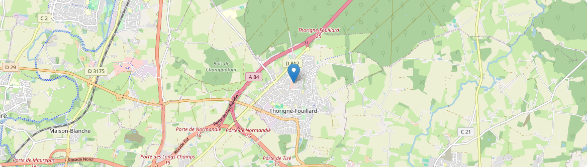 Thorigné-Fouillard - Carte
