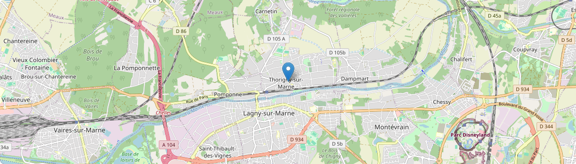 Thorigny-sur-Marne - Carte