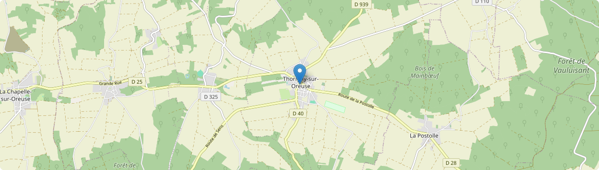 Thorigny-sur-Oreuse - Carte
