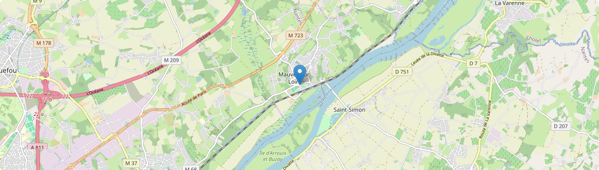 Thouaré-sur-Loire - Carte