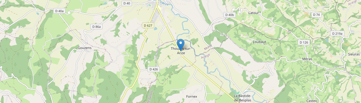Thouars-sur-Arize - Carte
