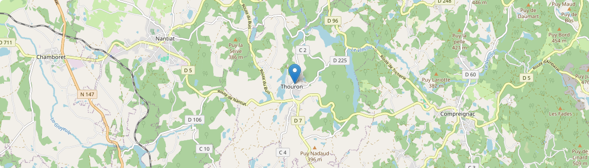 Thouron - Carte