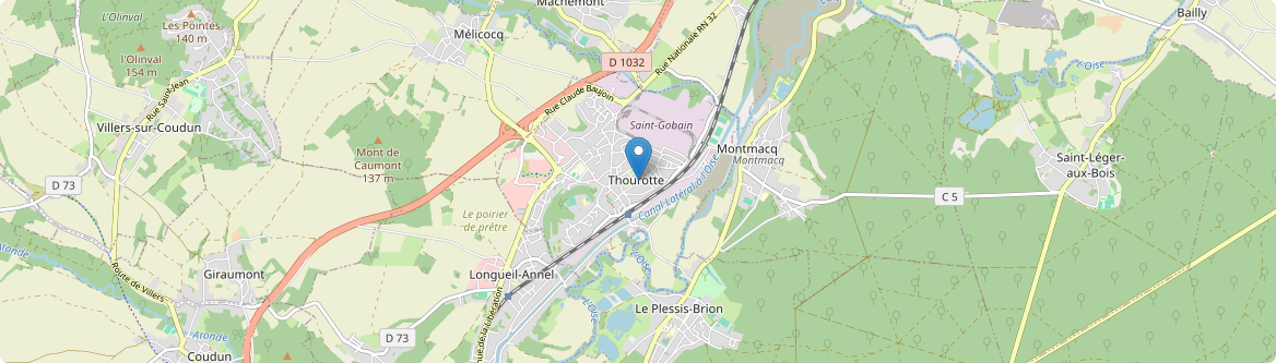 Thourotte - Carte
