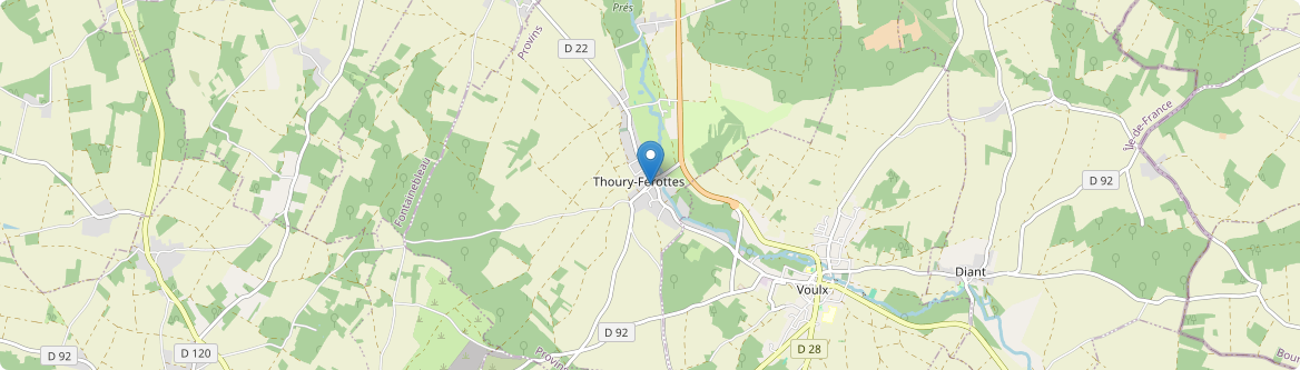 Thoury-Férottes - Carte