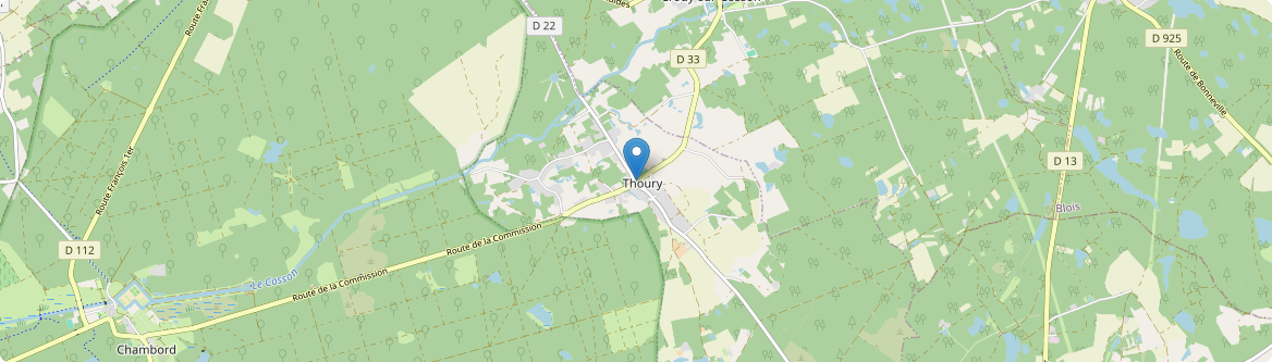 Thoury - Carte