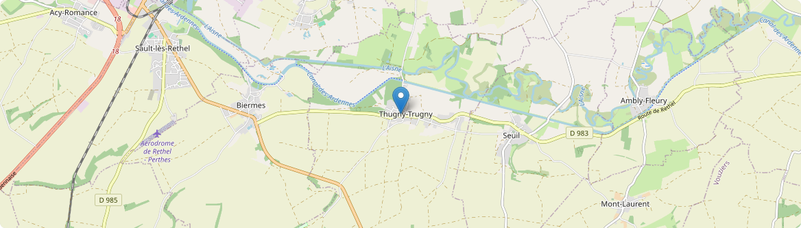 Thugny-Trugny - Carte