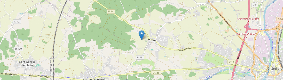 Thuré - Carte