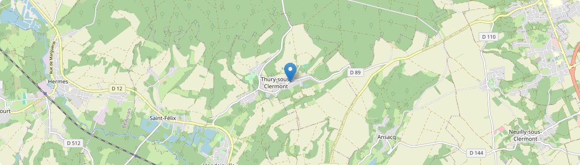 Thury-sous-Clermont - Carte