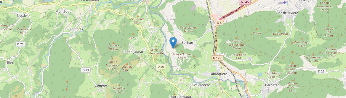 Tibiran-Jaunac - Carte