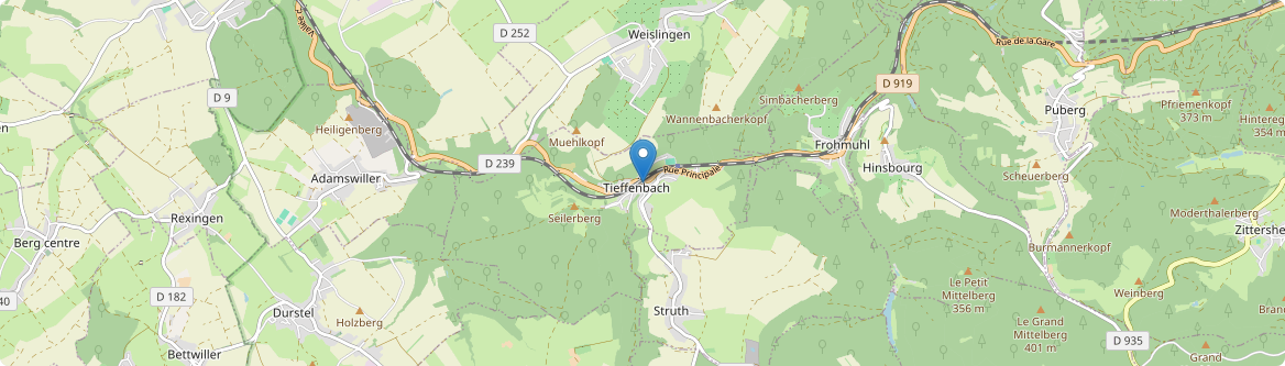 Tieffenbach - Carte