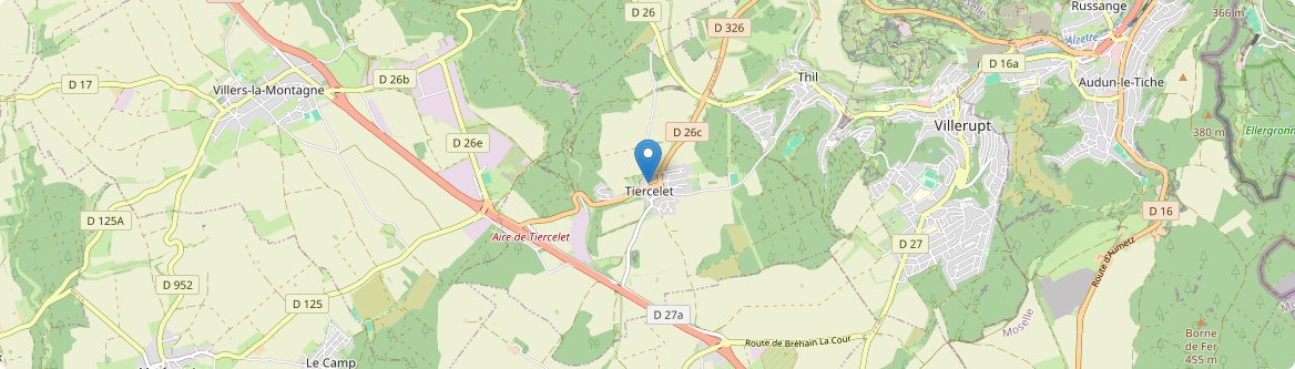 Tiercelet - Carte
