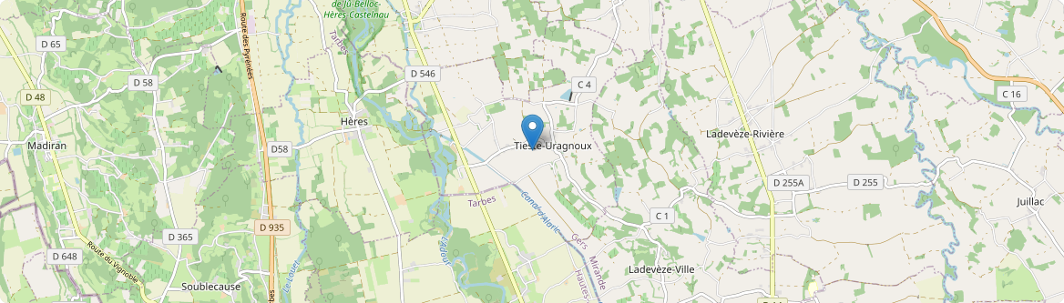 Tieste-Uragnoux - Carte