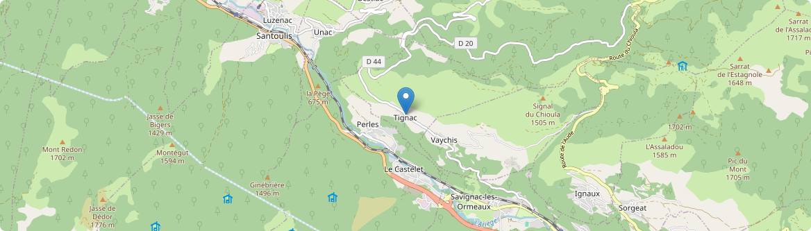 Tignac - Carte