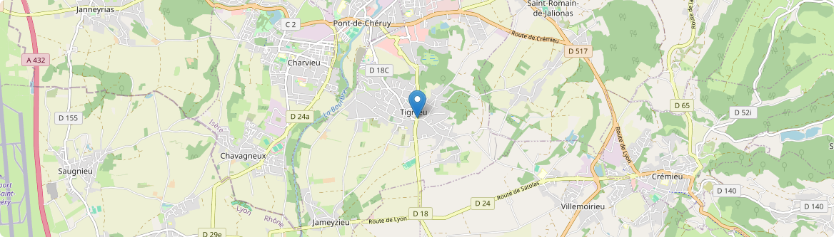 Tignieu-Jameyzieu - Carte