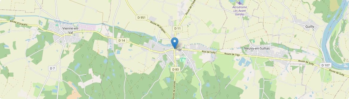Tigy - Carte