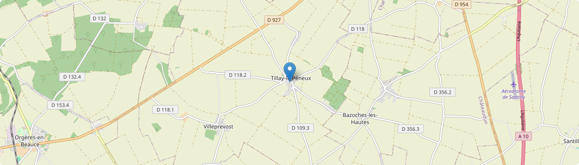 Tillay-le-Péneux - Carte