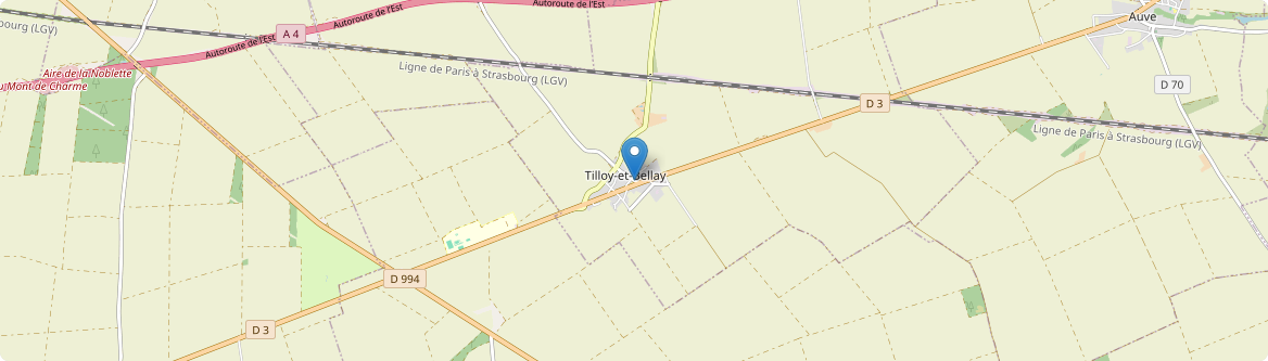 Tilloy-et-Bellay - Carte