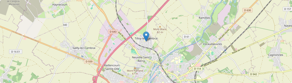 Tilloy-lez-Cambrai - Carte