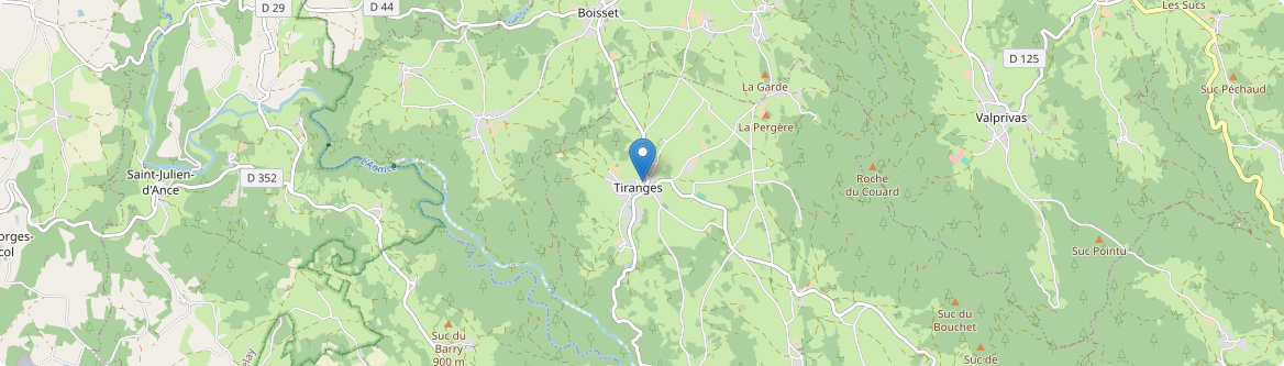 Tiranges - Carte
