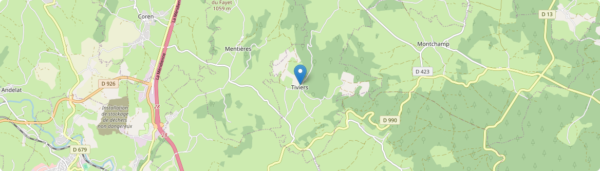 Tiviers - Carte