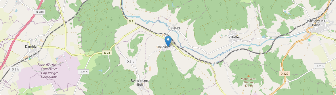 Tollaincourt - Carte