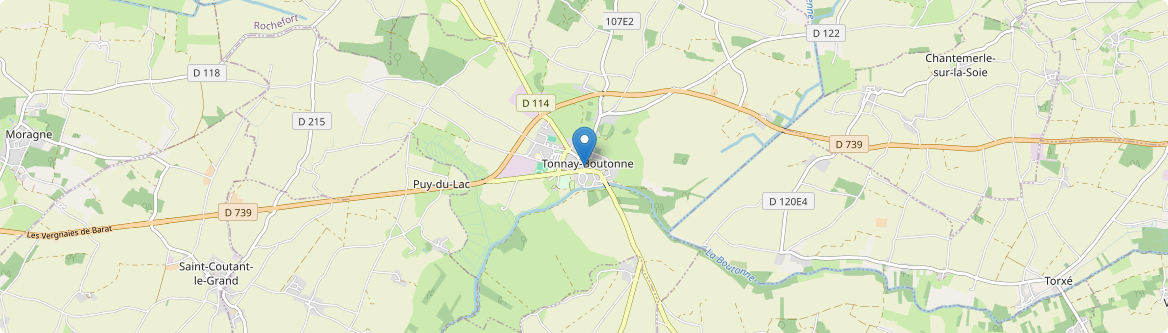 Tonnay-Boutonne - Carte