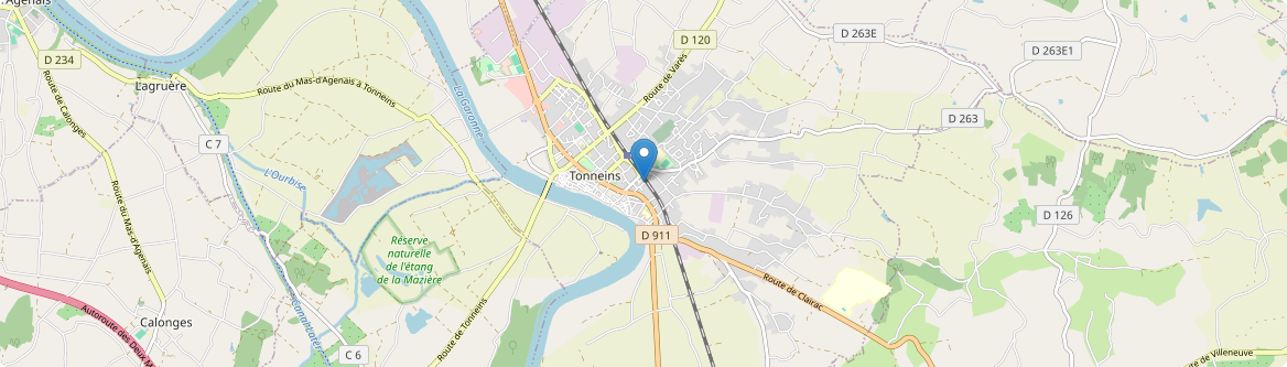 Tonneins - Carte