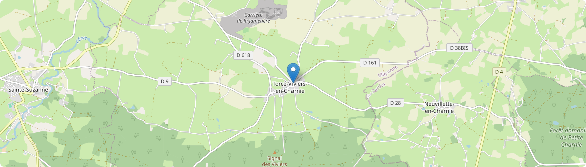Torcé-Viviers-en-Charnie - Carte