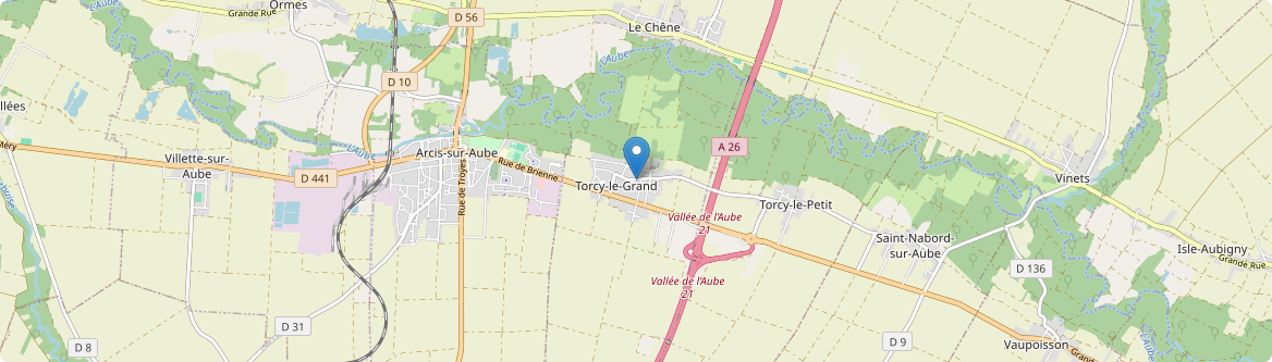 Torcy-le-Grand - Carte