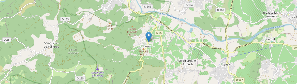 Tornac - Carte
