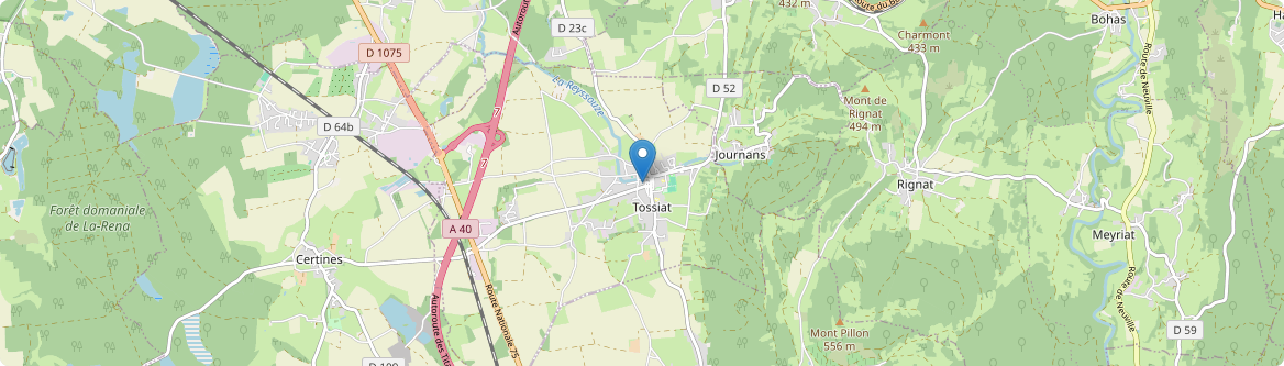 Tossiat - Carte