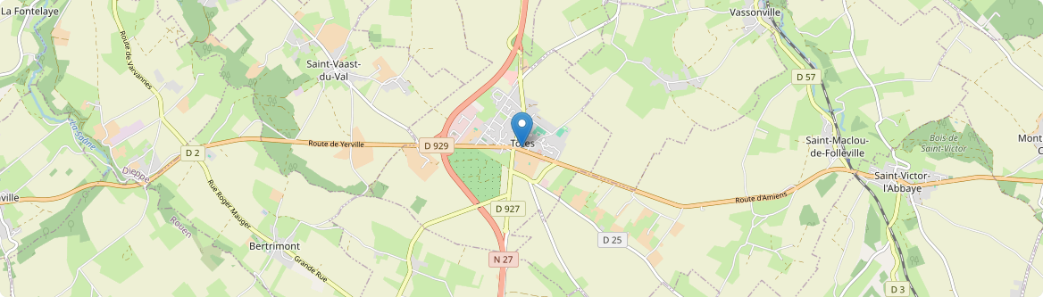 Tôtes - Carte