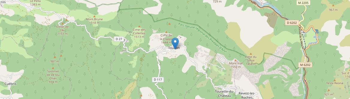Toudon - Carte